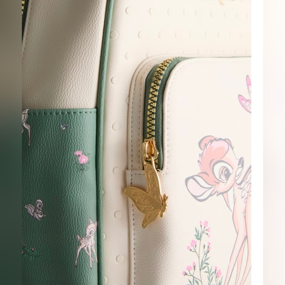 Disney’s Bambi Faux Leather Backpack, Floral, Green, Primark - Picture 4 of 8